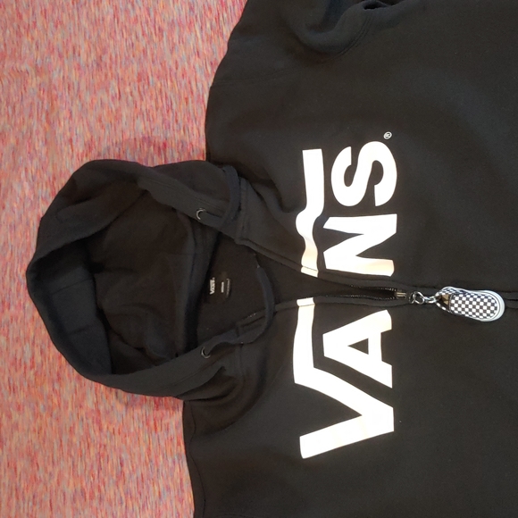 VANS Zip Up Hoodie w/custom zipper bling! FIRE! *USED* & in Excellent Condition! - Picture 15 of 15